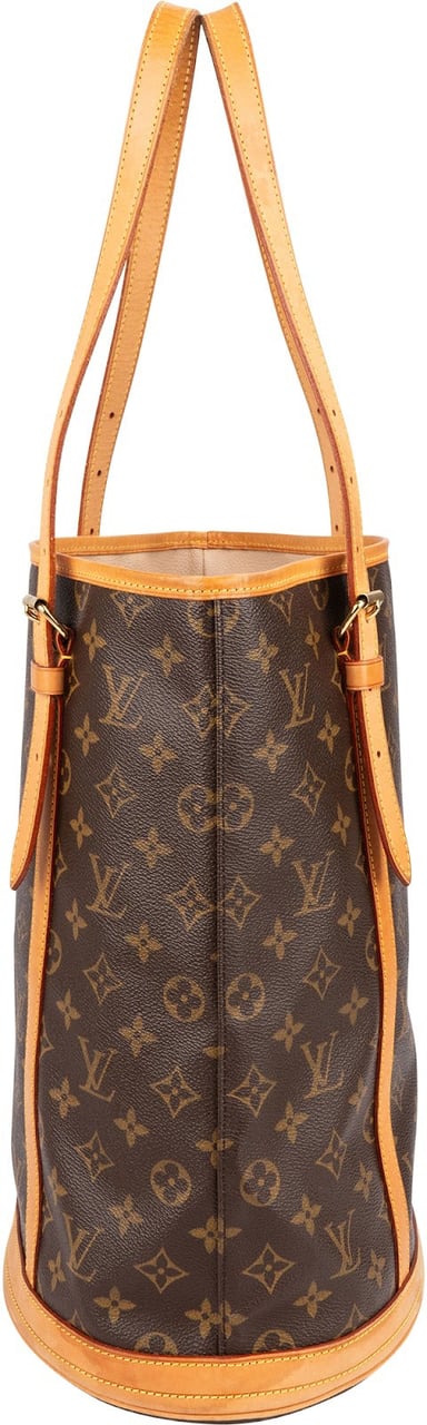 Louis Vuitton Monogram Canvas Bucket GM Shoulder Bag Bruin