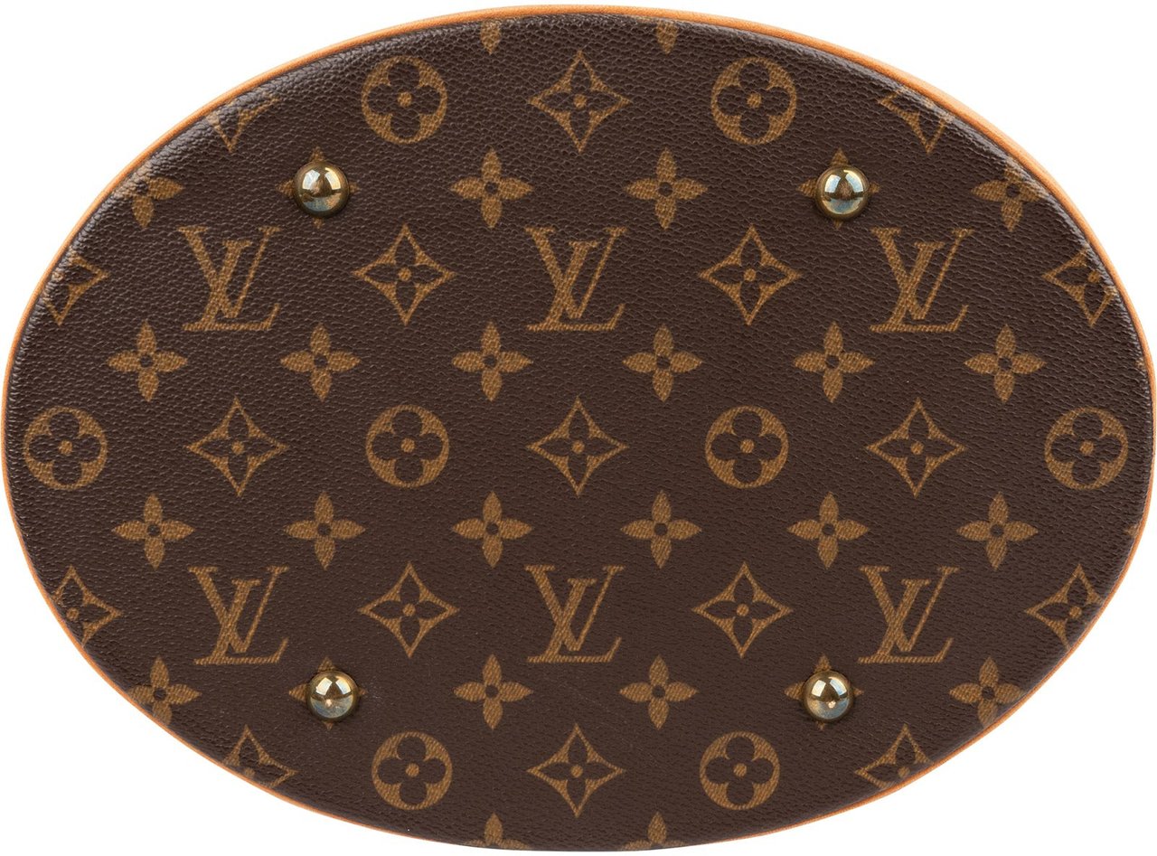 Louis Vuitton Monogram Canvas Bucket GM Shoulder Bag Bruin