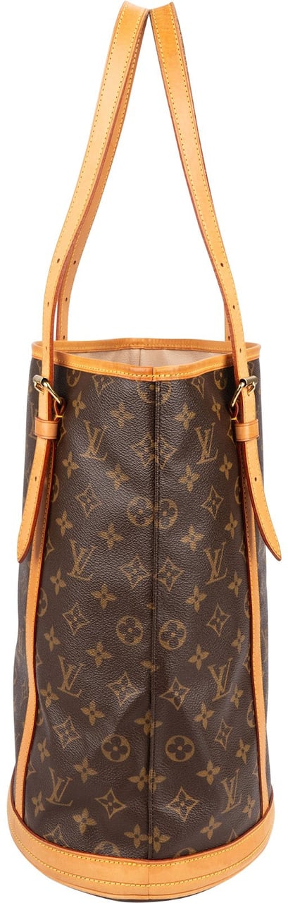 Louis Vuitton Monogram Canvas Bucket GM Shoulder Bag Bruin