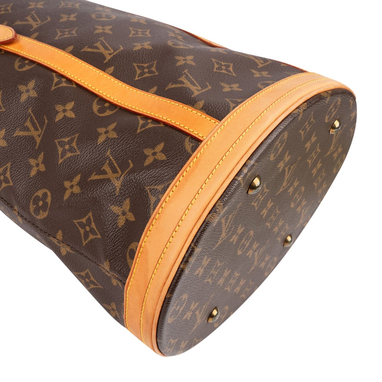 Louis Vuitton Monogram Canvas Bucket GM Shoulder Bag Bruin