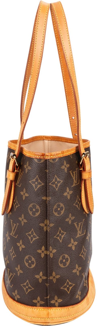 Louis Vuitton Monogram Canvas Bucket PM Shoulder Bag Bruin