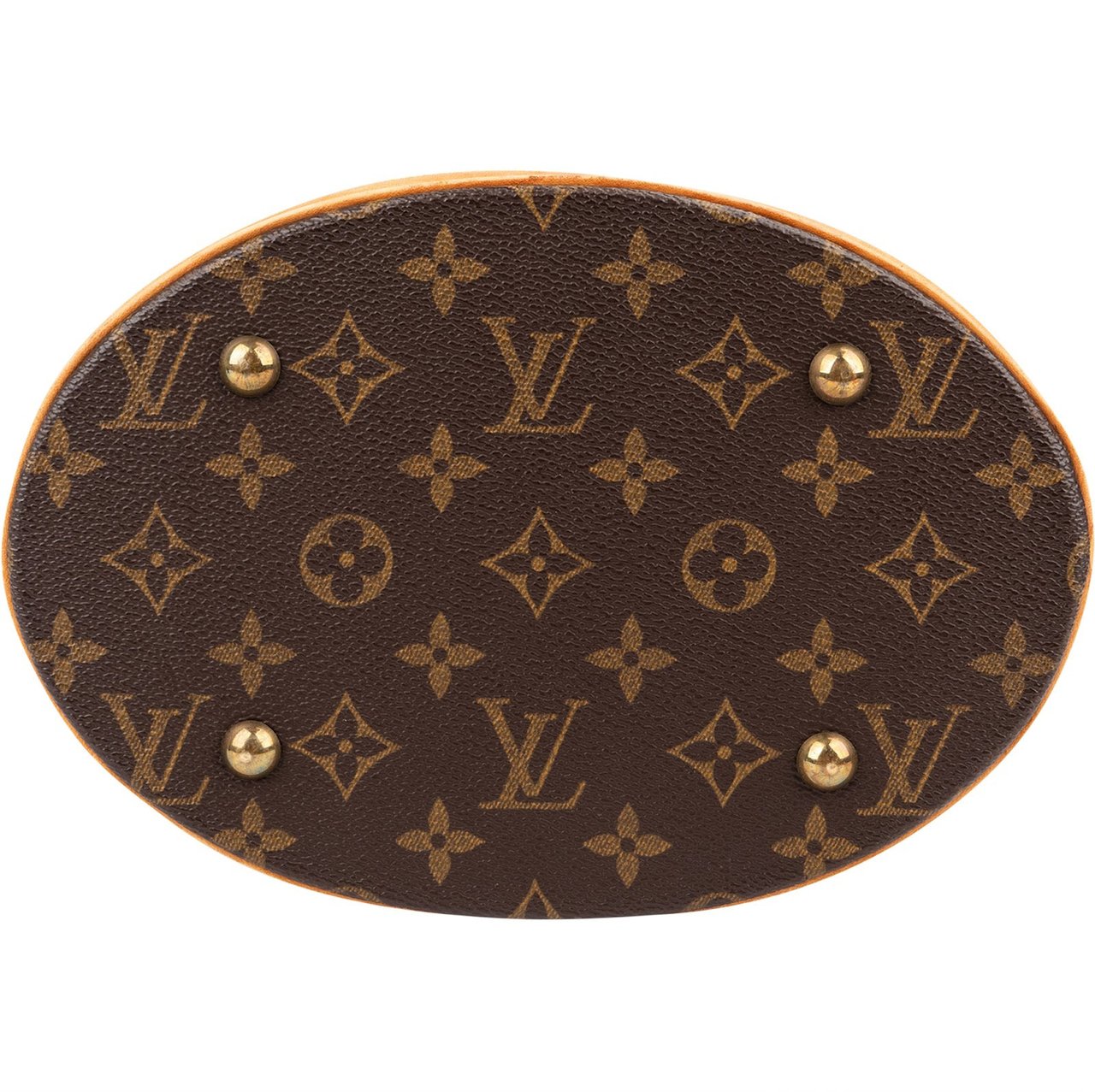 Louis Vuitton Monogram Canvas Bucket PM Shoulder Bag Bruin