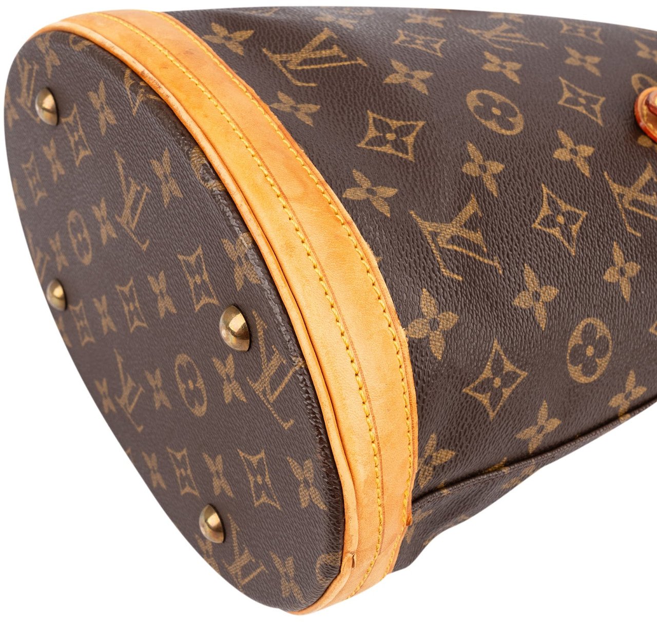 Louis Vuitton Monogram Canvas Bucket PM Shoulder Bag Bruin