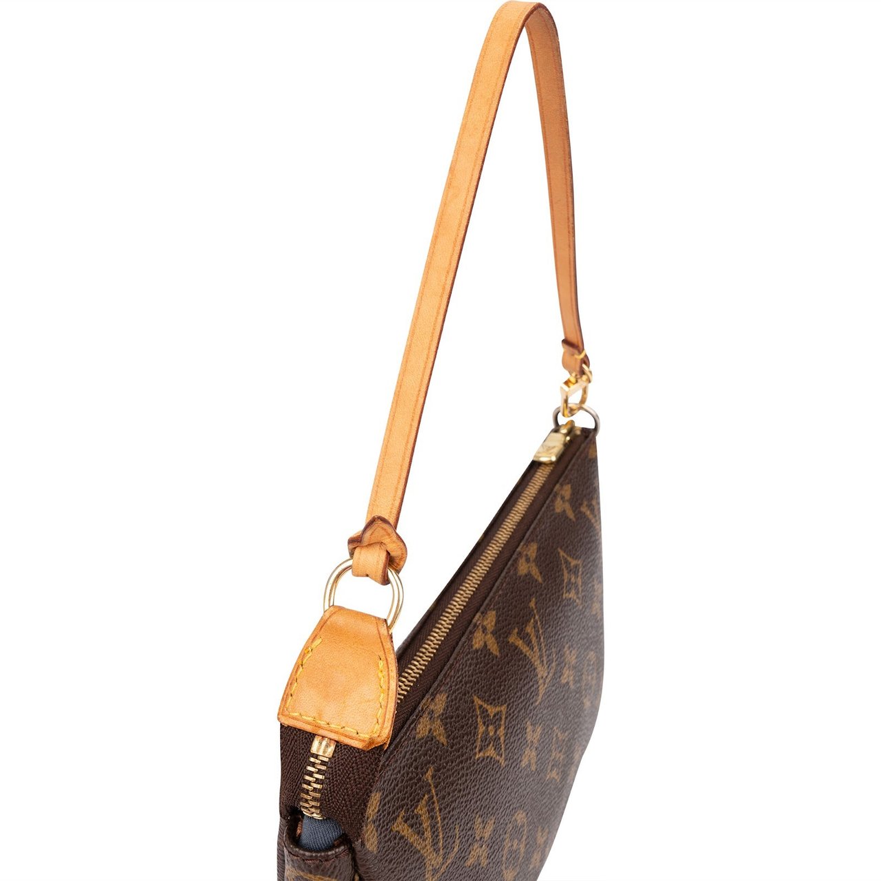 Louis Vuitton Monogram Canvas Pochette Accessoires Handbag Bruin