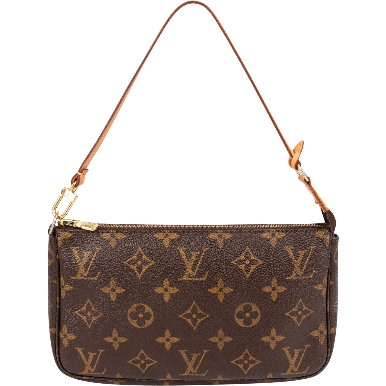 Louis Vuitton Monogram Canvas Pochette Accessoires Handbag Bruin