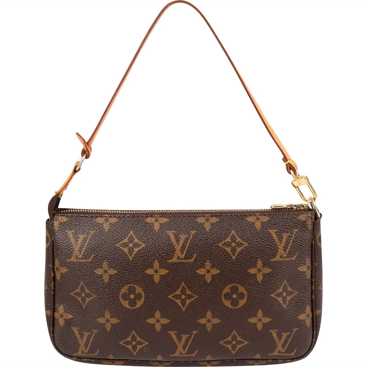 Louis Vuitton Monogram Canvas Pochette Accessoires Handbag Bruin