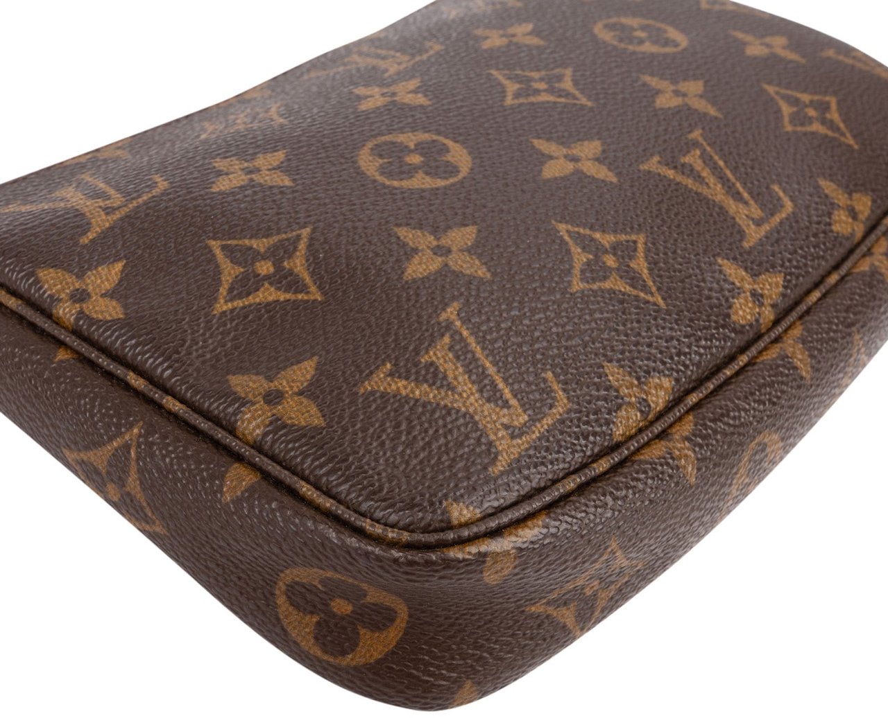 Louis Vuitton Monogram Canvas Pochette Accessoires Handbag Bruin