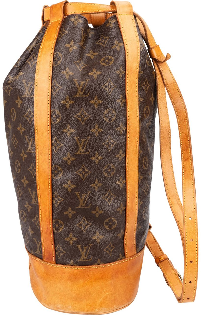 Louis Vuitton Monogram Canvas Randonnee GM Backpack Shoulder Bag Bruin