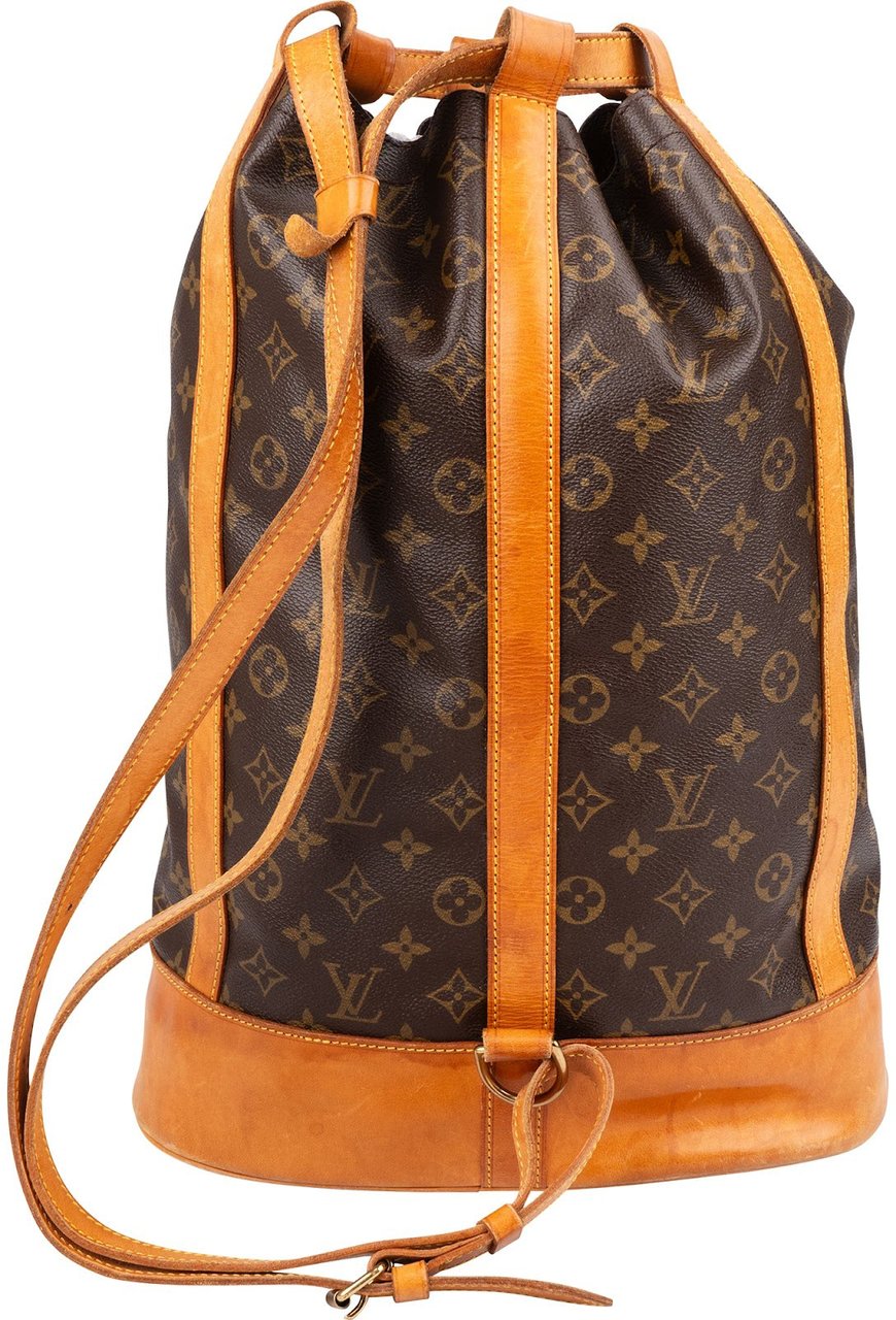 Louis Vuitton Monogram Canvas Randonnee GM Backpack Shoulder Bag Bruin