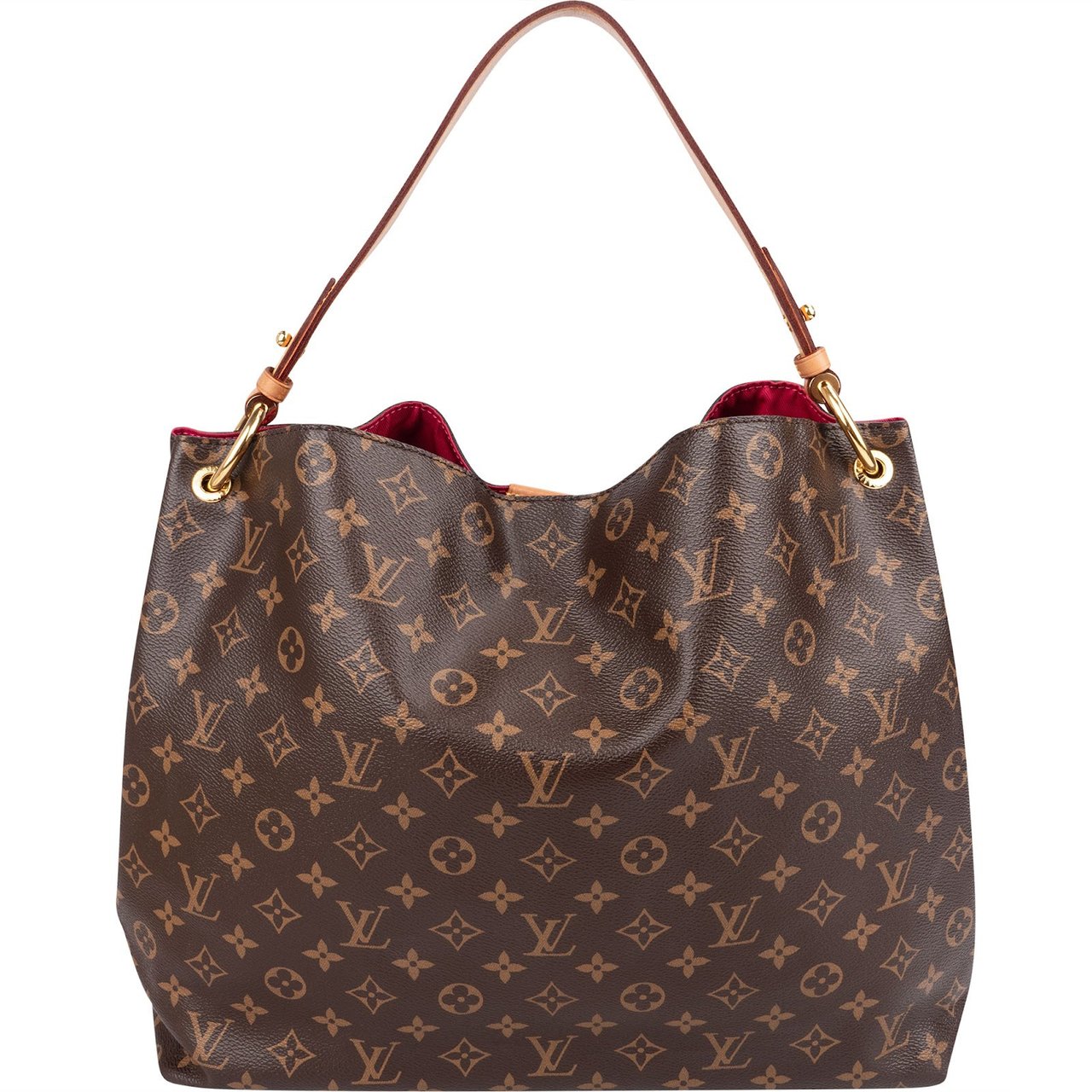 Louis Vuitton Monogram Canvas Graceful MM Shoulder Bag Bruin