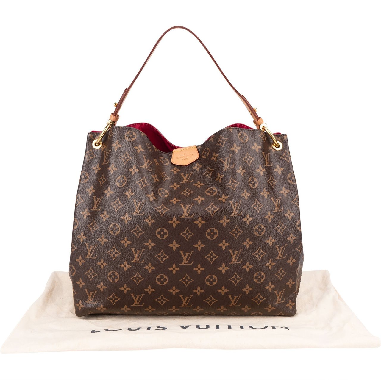 Louis Vuitton Monogram Canvas Graceful MM Shoulder Bag Bruin