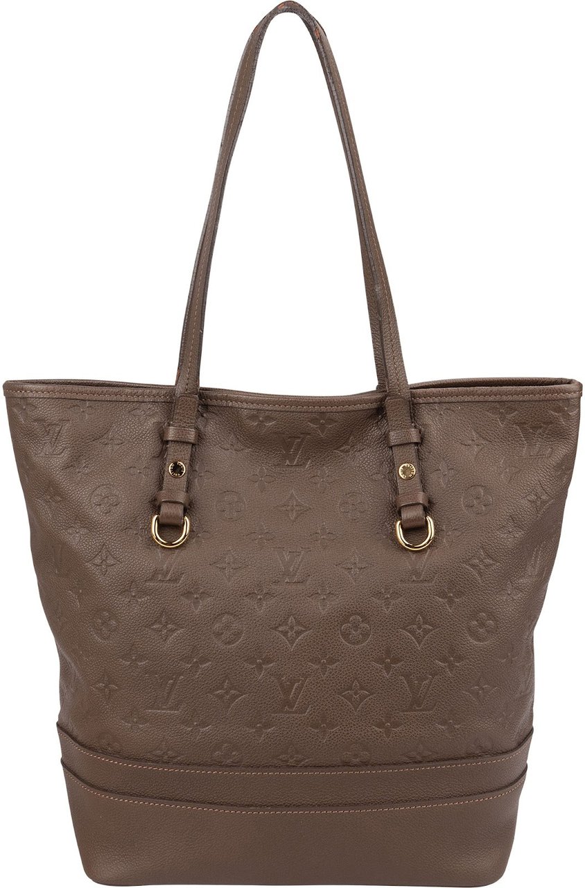 Louis Vuitton Leather Monogram Empreinte Citadine PM Shoulder Bag Bruin