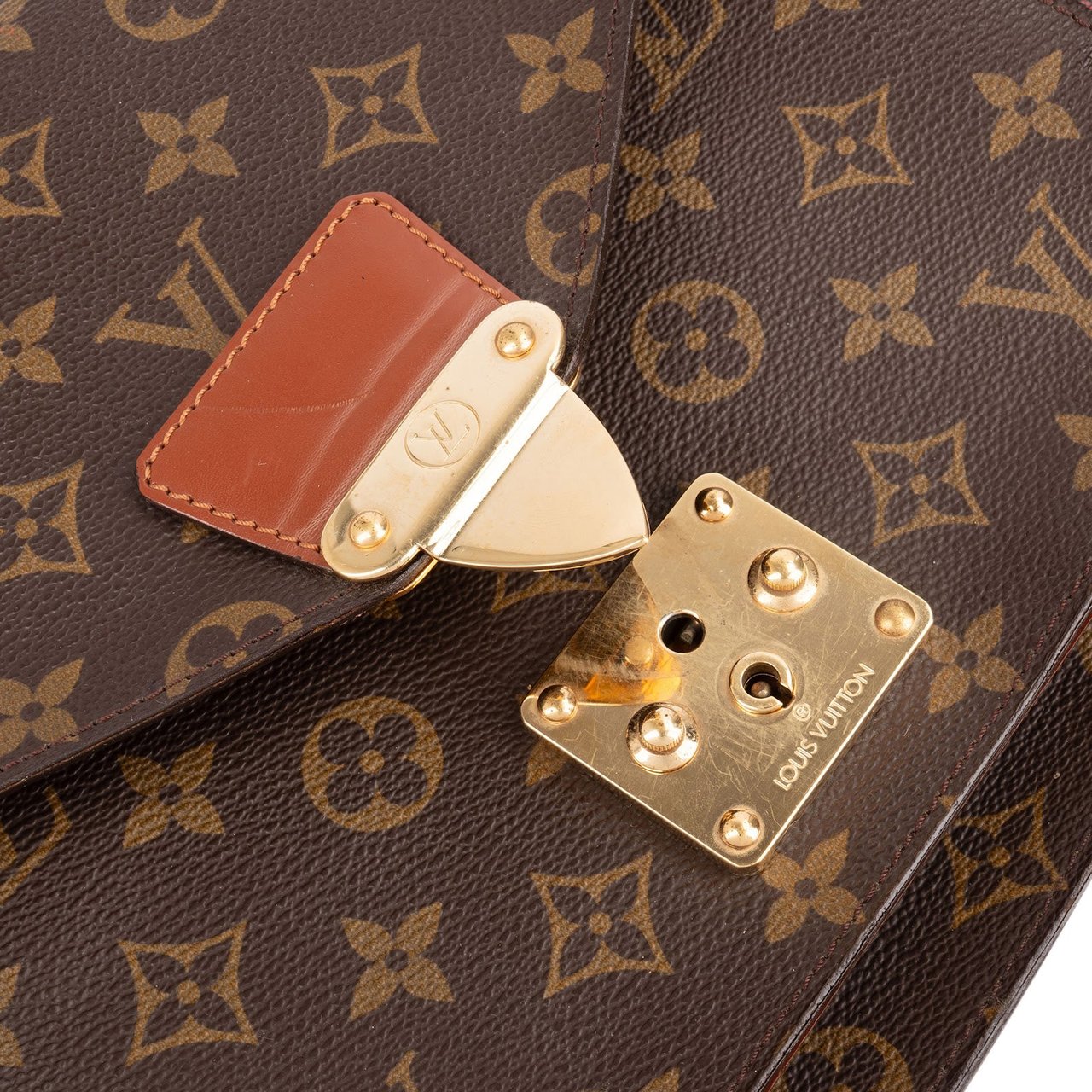 Louis Vuitton Monogram Canvas Monceau Handbag Bruin