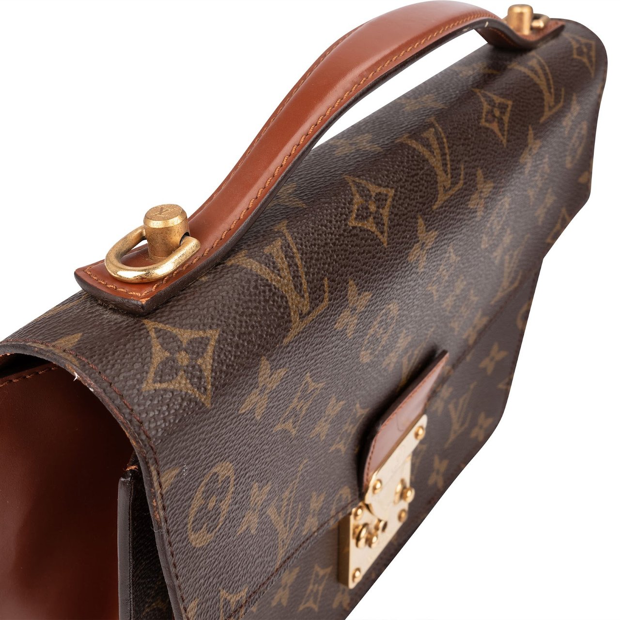 Louis Vuitton Monogram Canvas Monceau Handbag Bruin