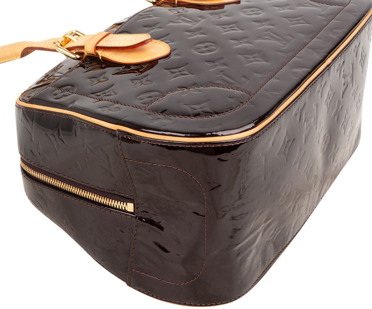 Louis Vuitton Monogram Vernis Leather Summit Drive Handbag Bruin
