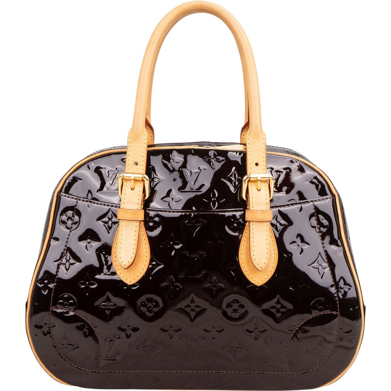 Louis Vuitton Monogram Vernis Leather Summit Drive Handbag Bruin