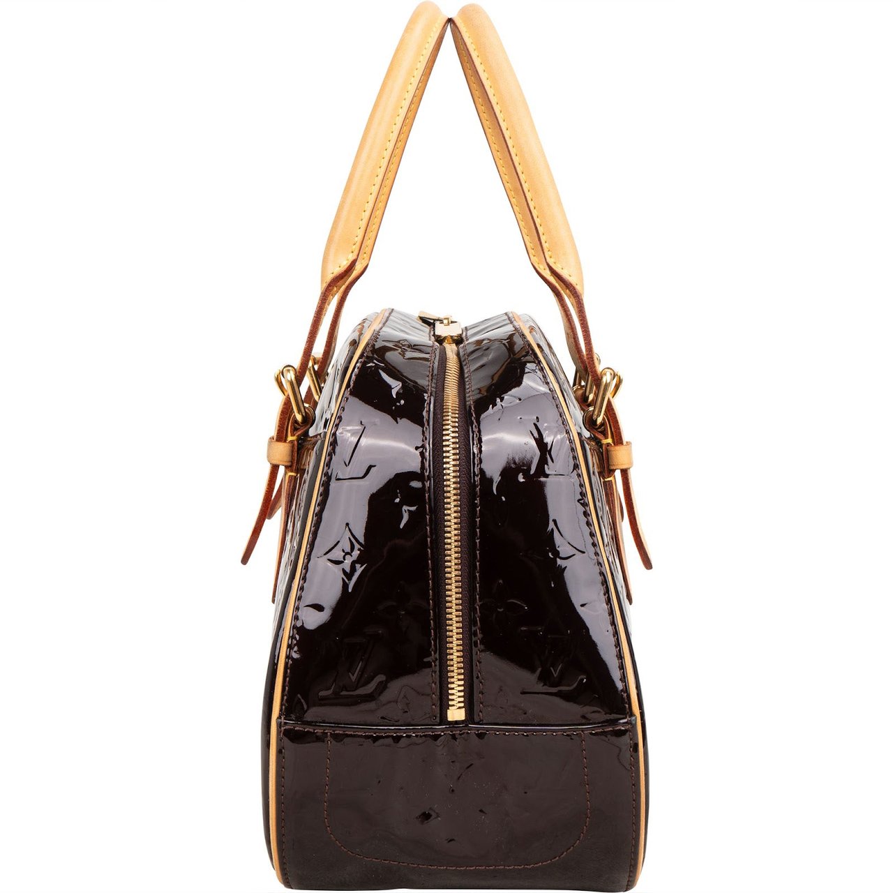 Louis Vuitton Monogram Vernis Leather Summit Drive Handbag Bruin