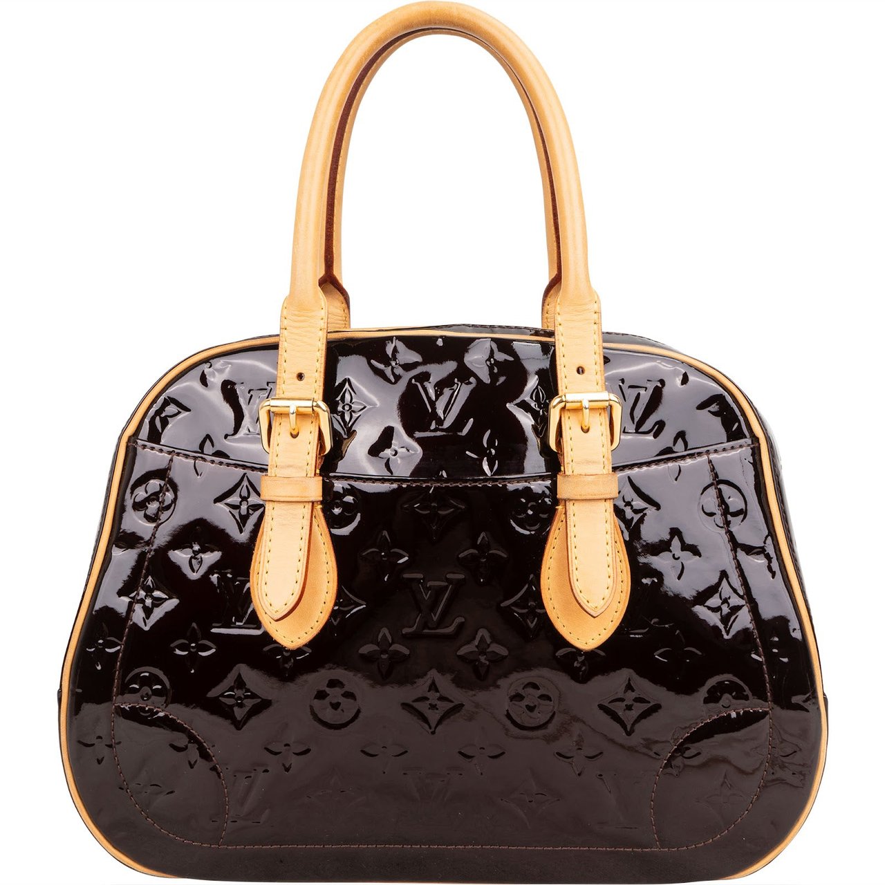 Louis Vuitton Monogram Vernis Leather Summit Drive Handbag Bruin