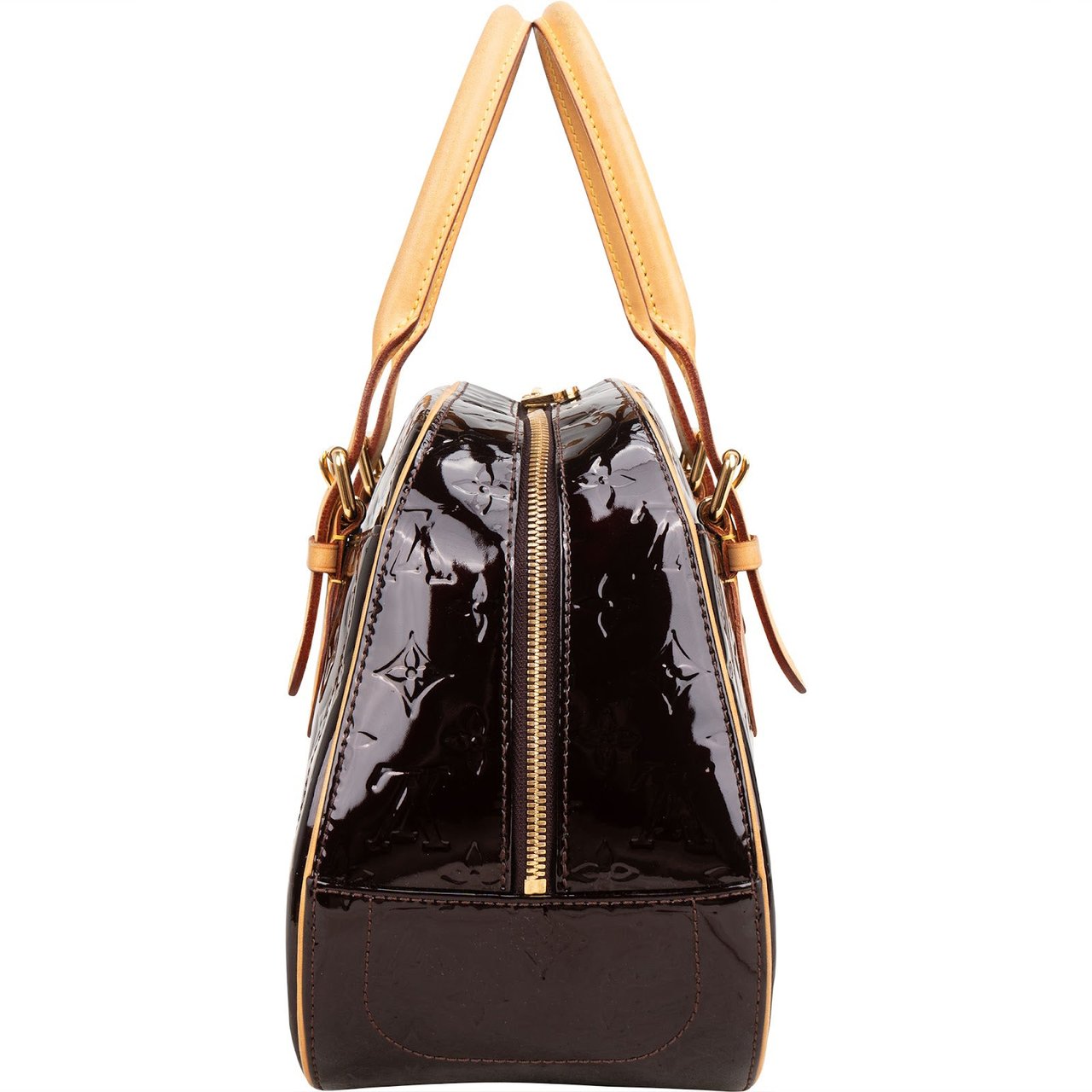 Louis Vuitton Monogram Vernis Leather Summit Drive Handbag Bruin