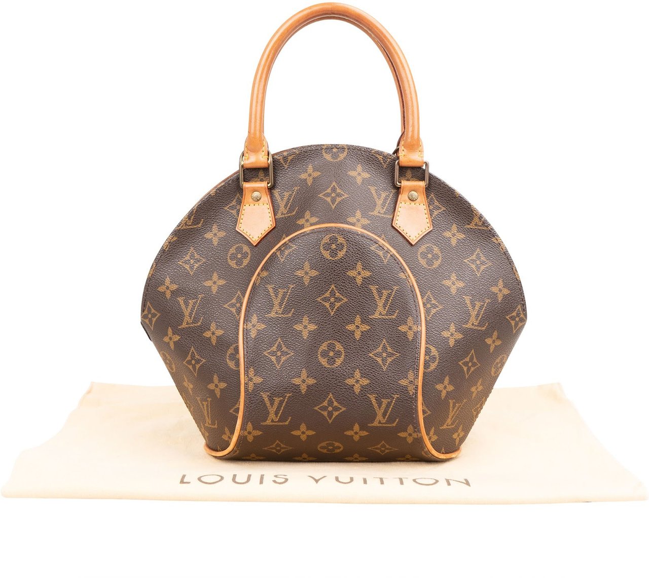 Louis Vuitton Monogram Canvas Ellipse PM Handbag Bruin