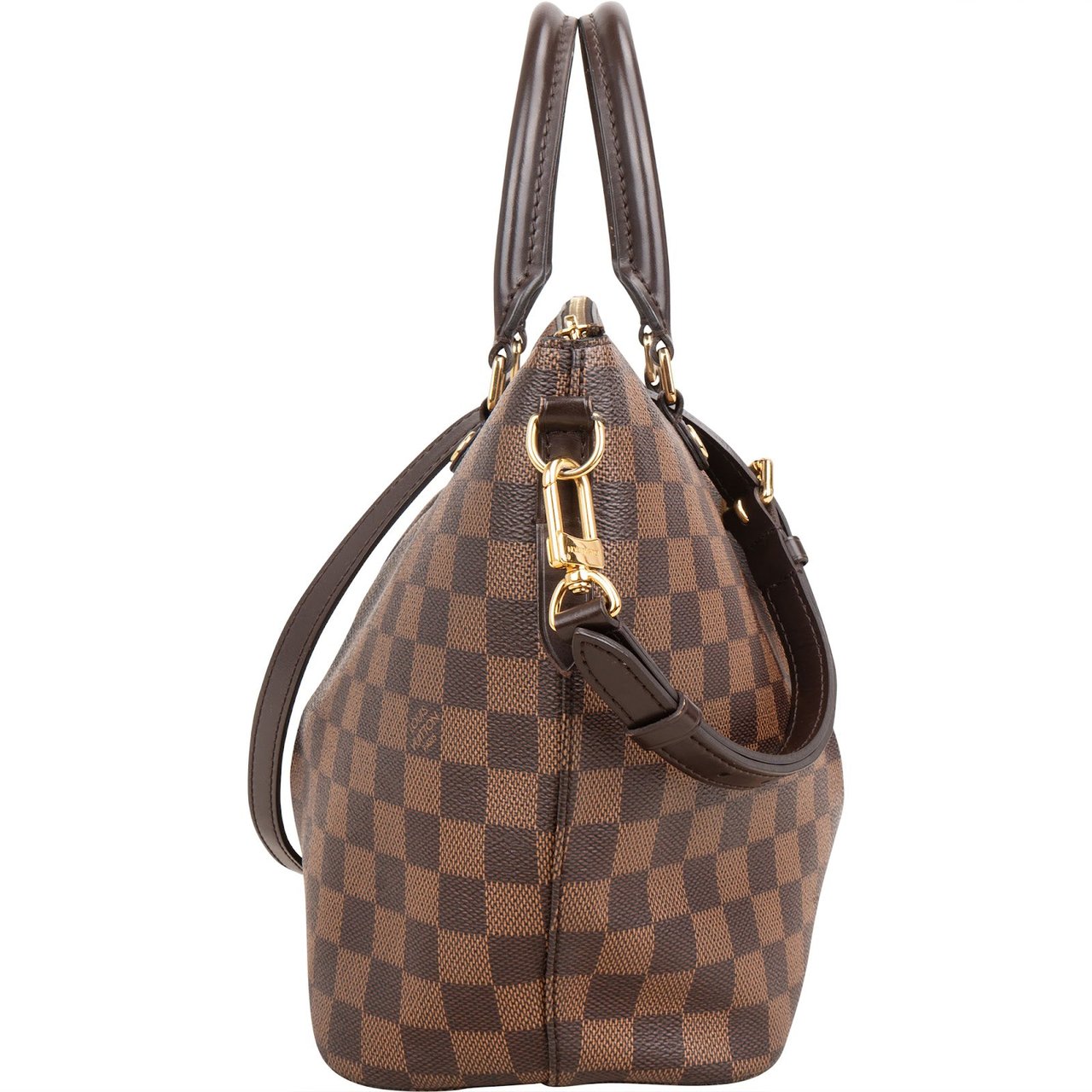 Louis Vuitton Monogram Damier Ebene Siena MM Handbag Bruin