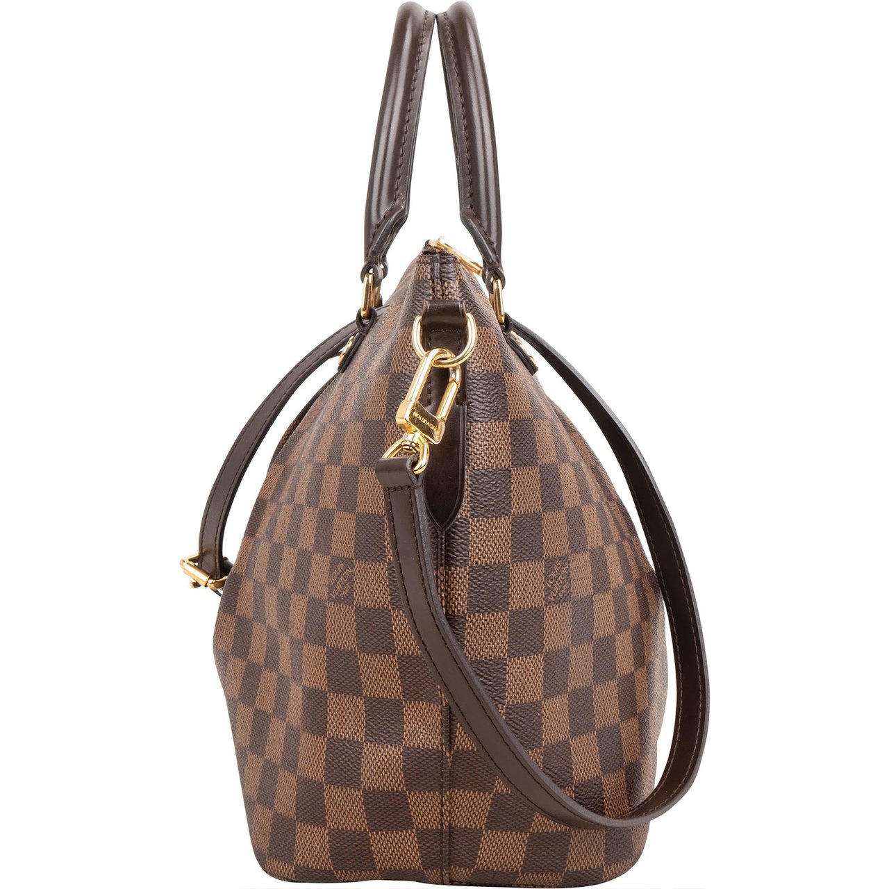 Louis Vuitton Monogram Damier Ebene Siena MM Handbag Bruin