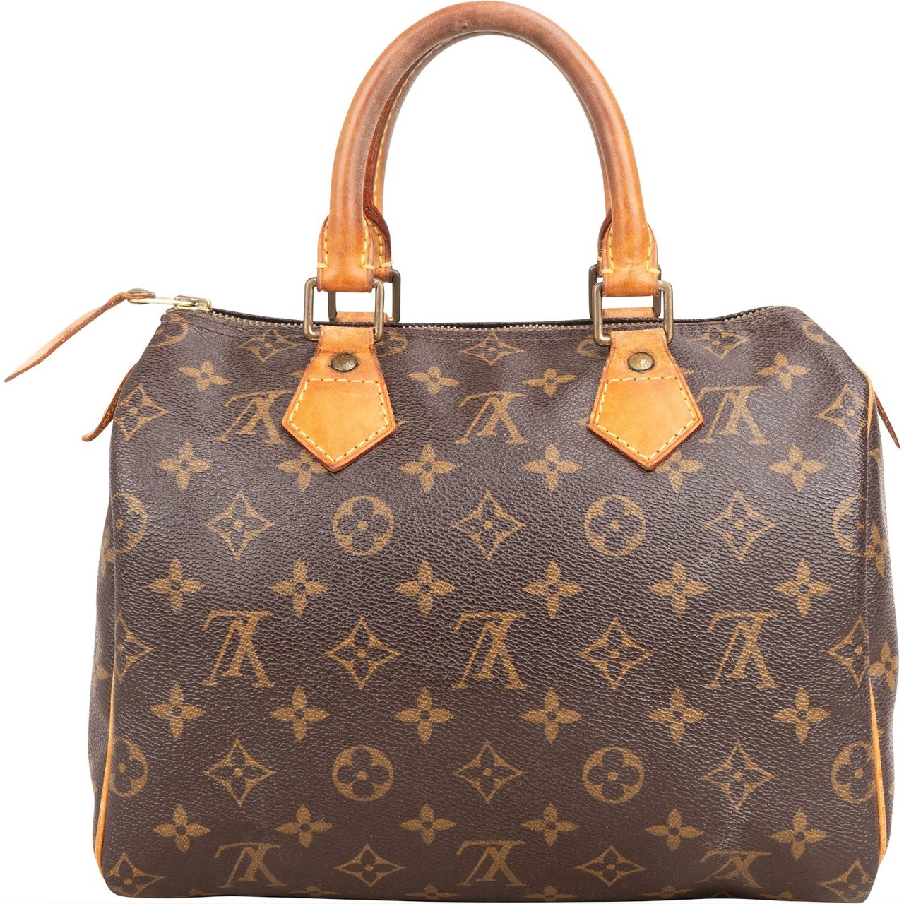 Louis Vuitton Monogram Canvas Speedy 25 Handbag Bruin