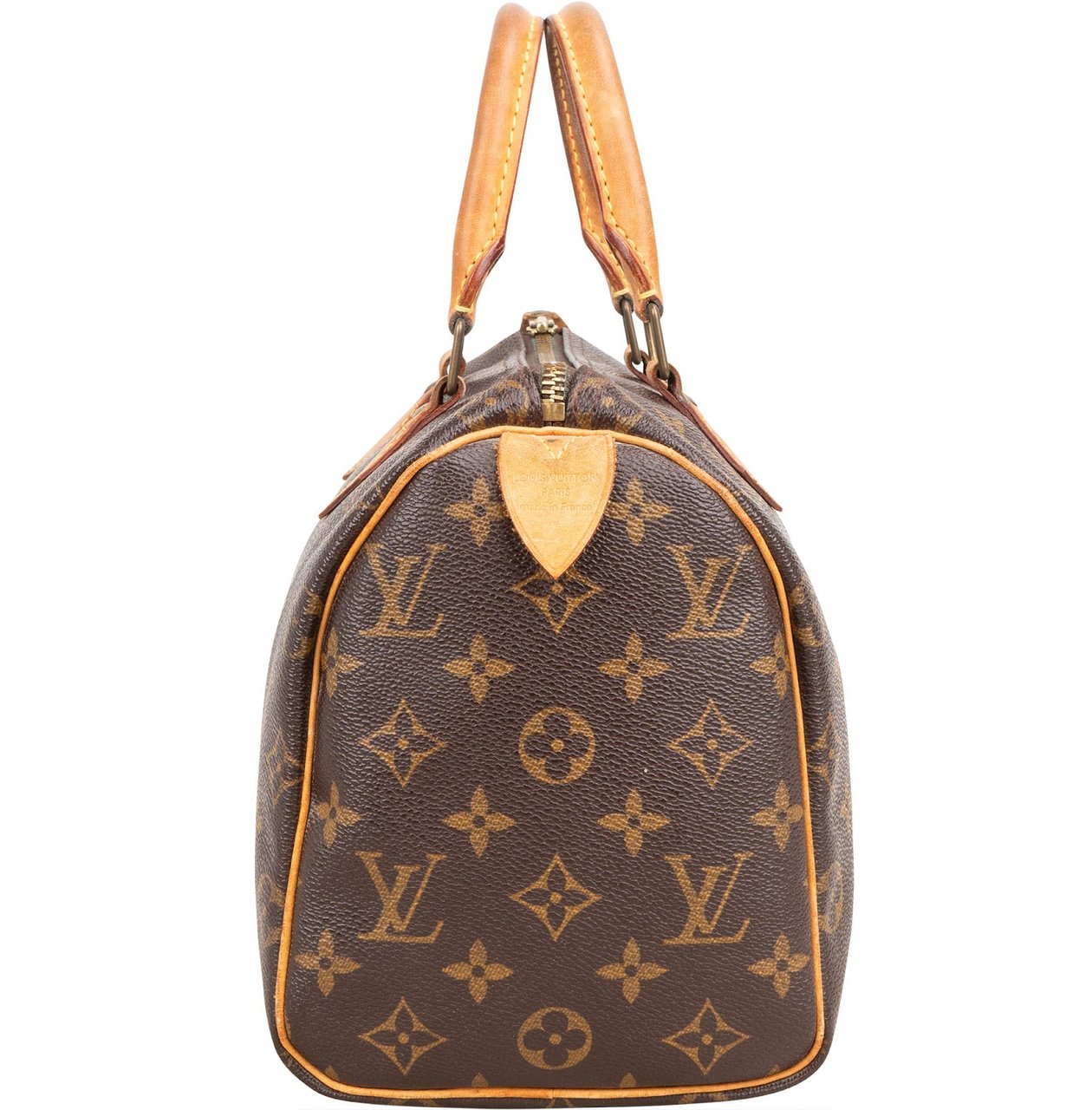 Louis Vuitton Monogram Canvas Speedy 25 Handbag Bruin