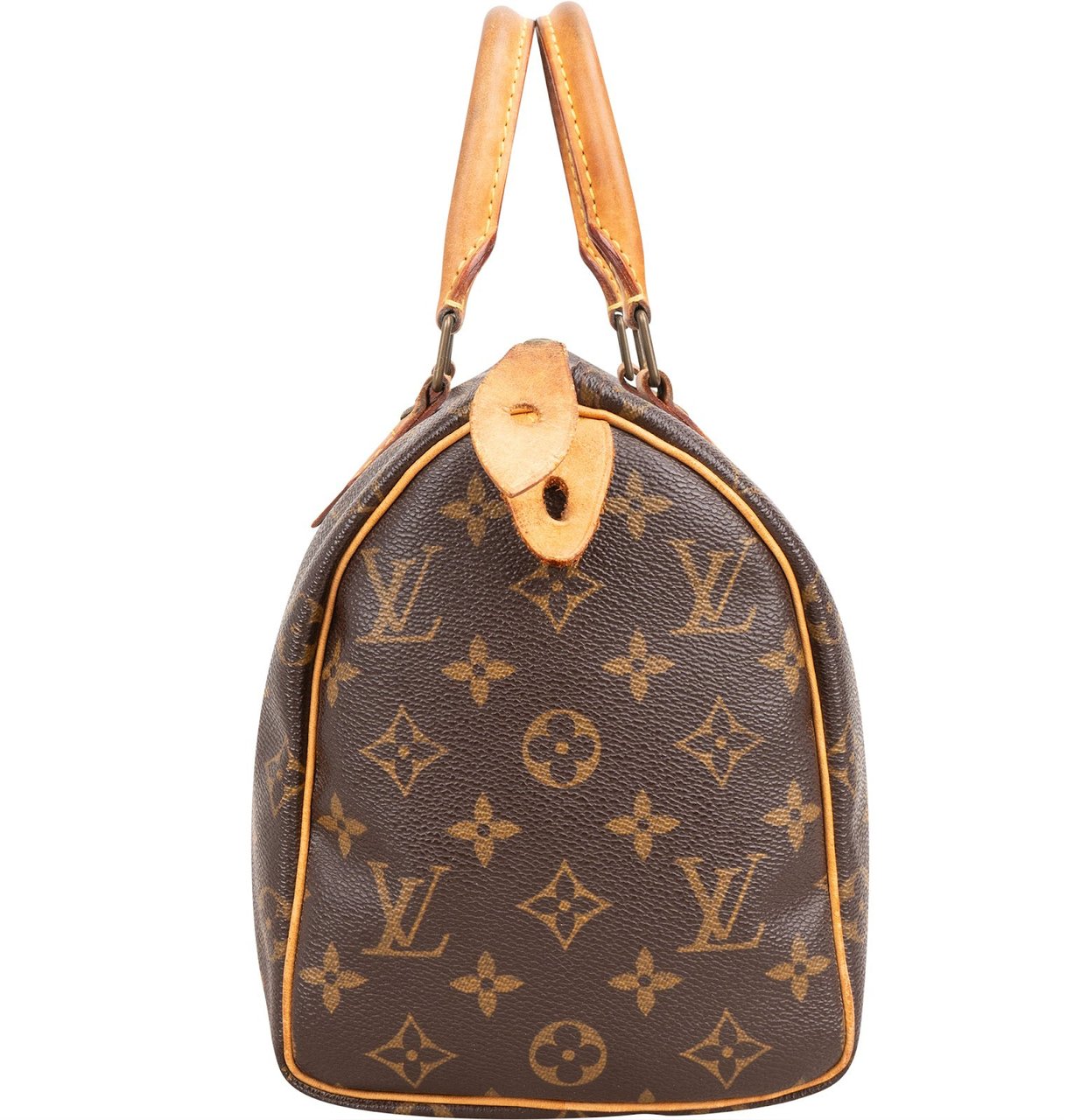 Louis Vuitton Monogram Canvas Speedy 25 Handbag Bruin