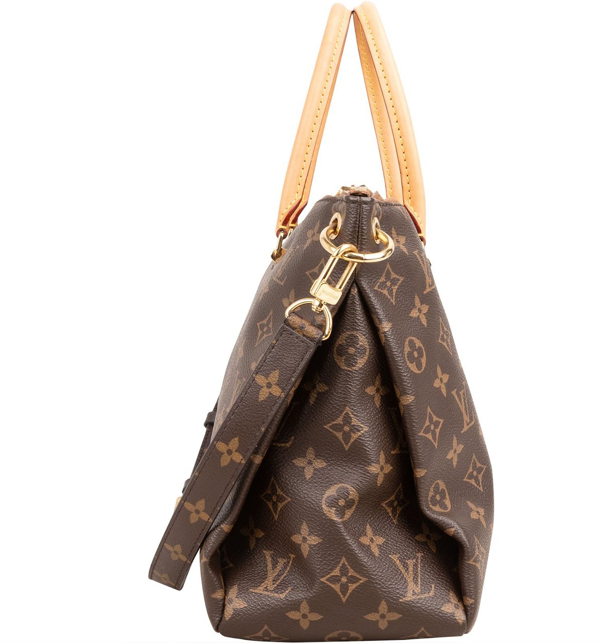Louis Vuitton Monogram Canvas Pallas MM Handbag Bruin