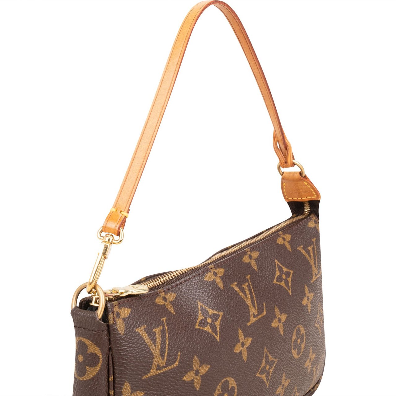 Louis Vuitton Monogram Canvas Pochette Accessoires Handbag Bruin