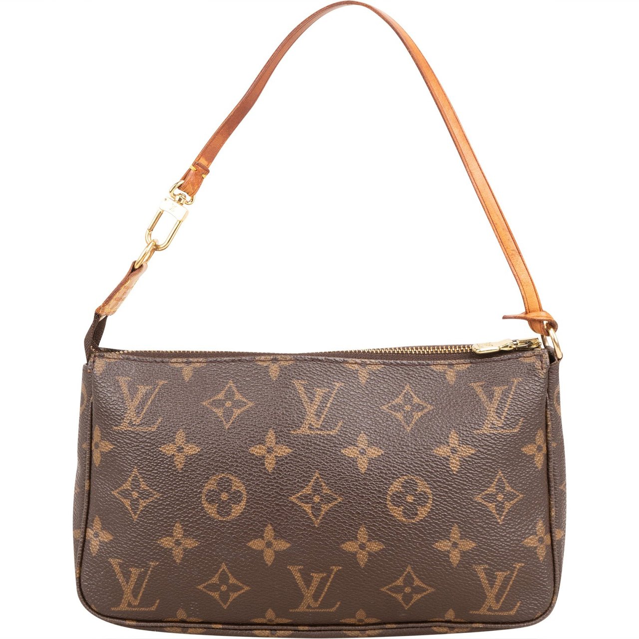 Louis Vuitton Monogram Canvas Pochette Accessoires Handbag Bruin