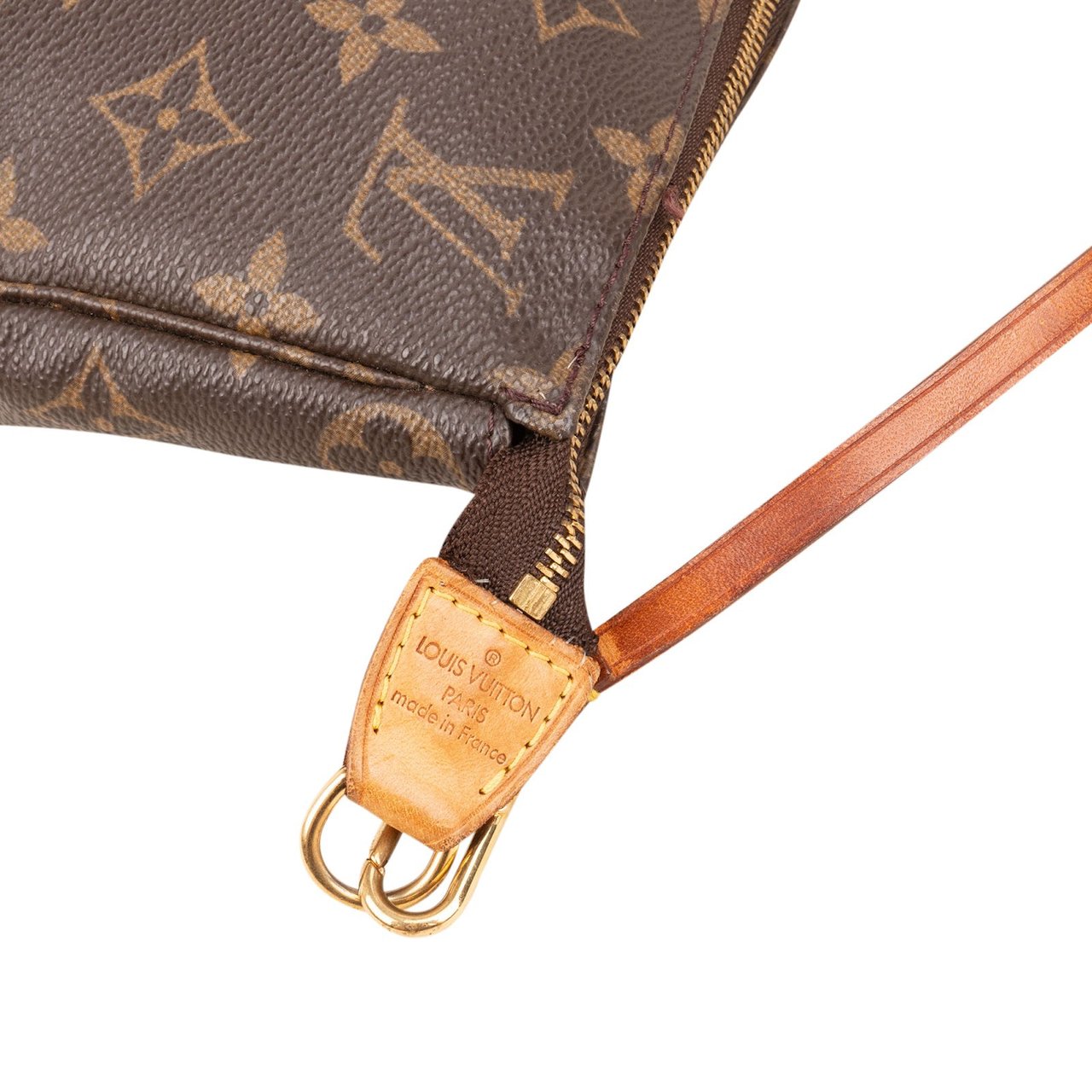 Louis Vuitton Monogram Canvas Pochette Accessoires Handbag Bruin
