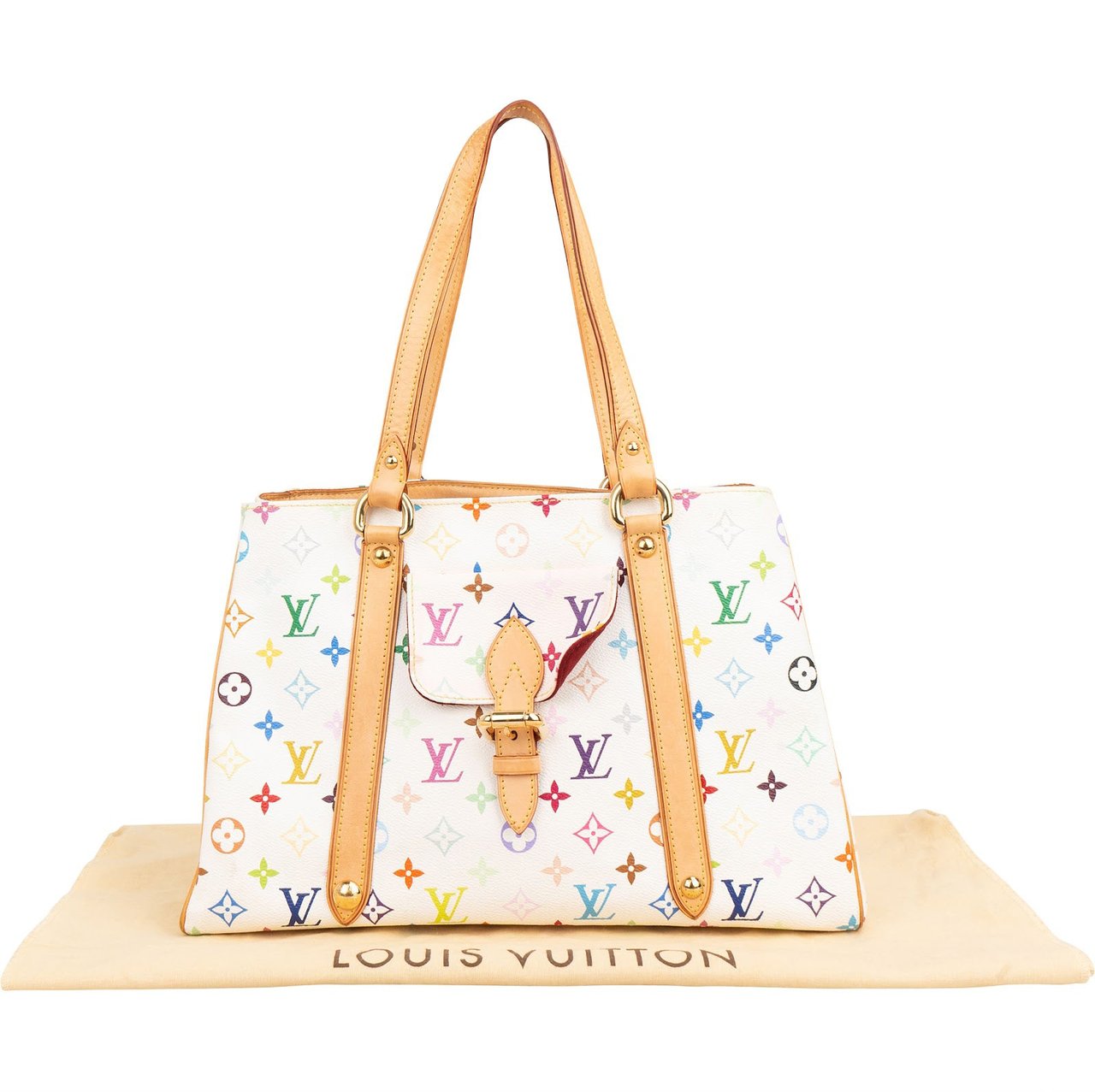 Louis Vuitton Monogram Murakami Multicolor Canvas Aurelia MM Shoulder Bag Divers