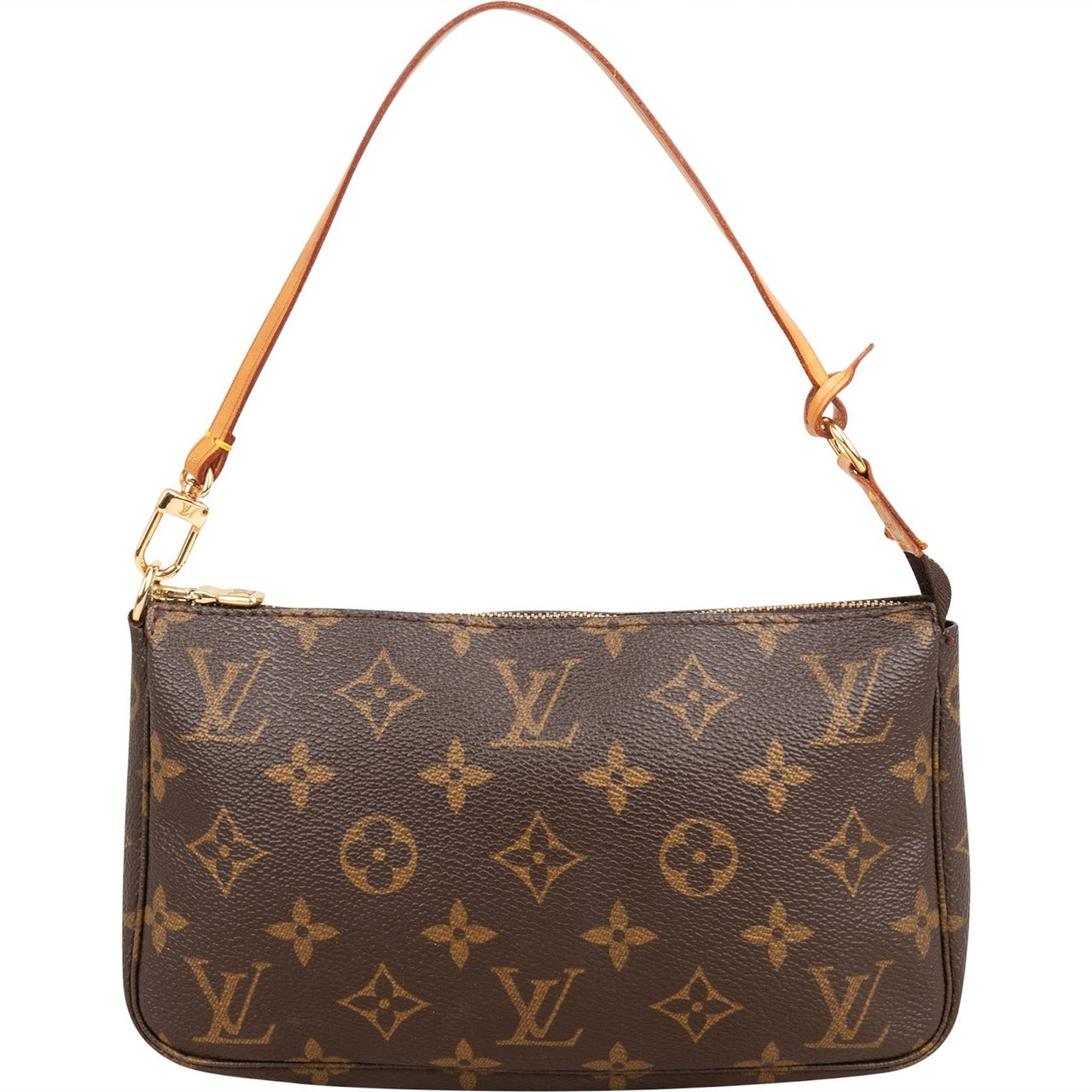 Louis Vuitton Monogram Canvas Pochette Accessoires Handbag Bruin