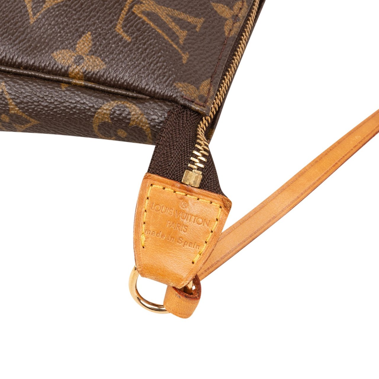 Louis Vuitton Monogram Canvas Pochette Accessoires Handbag Bruin