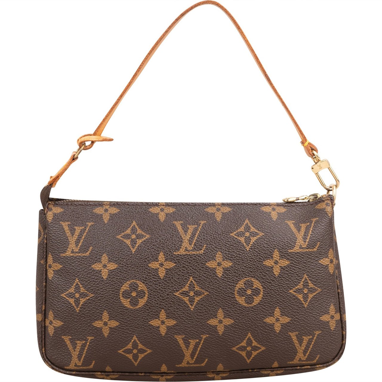 Louis Vuitton Monogram Canvas Pochette Accessoires Handbag Bruin