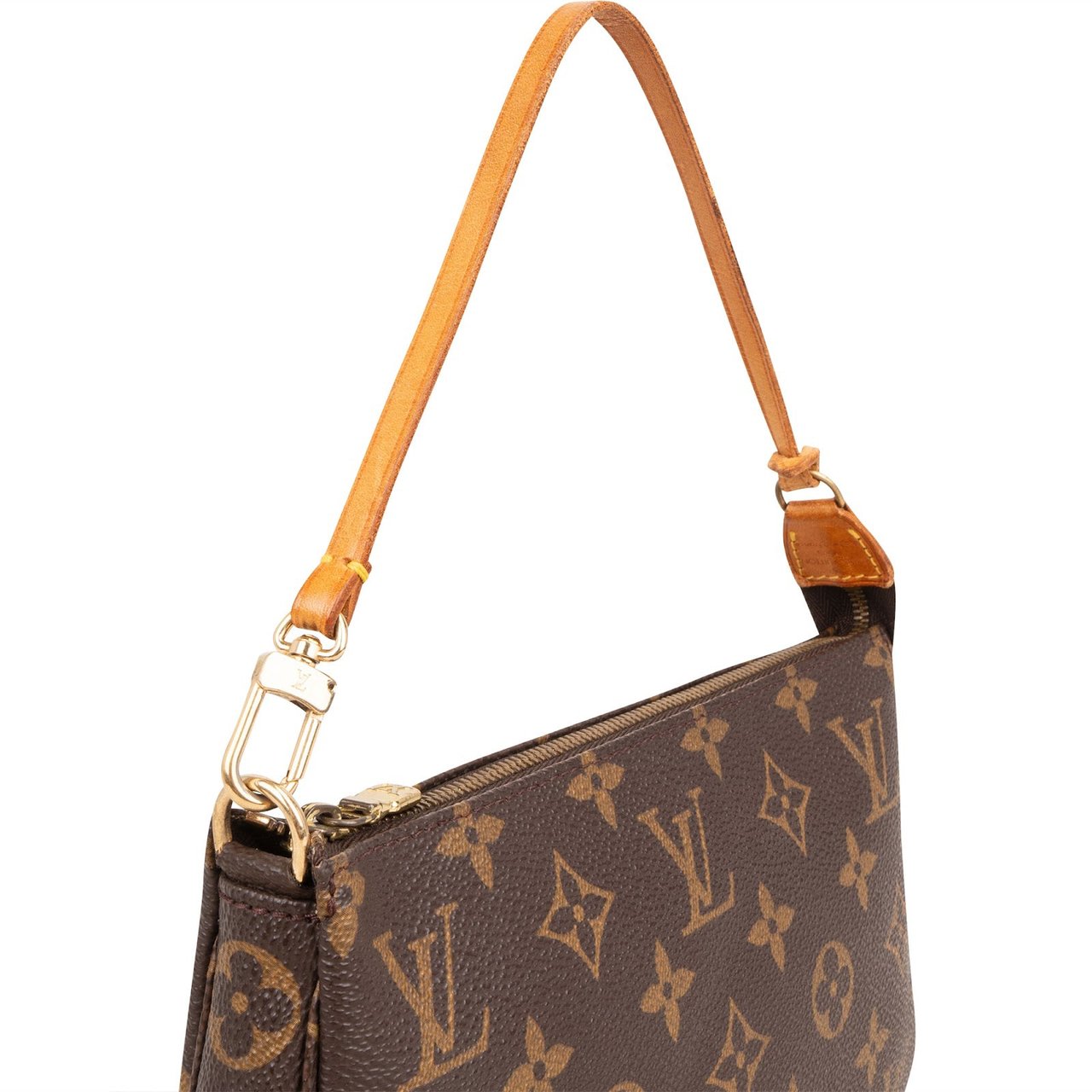 Louis Vuitton Monogram Canvas Pochette Accessoires Handbag Bruin
