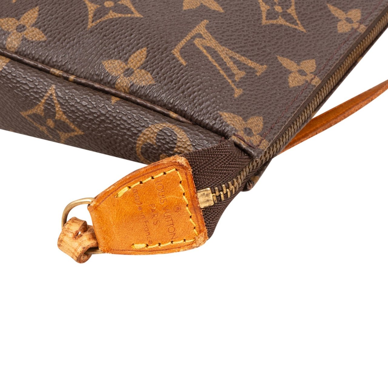 Louis Vuitton Monogram Canvas Pochette Accessoires Handbag Bruin