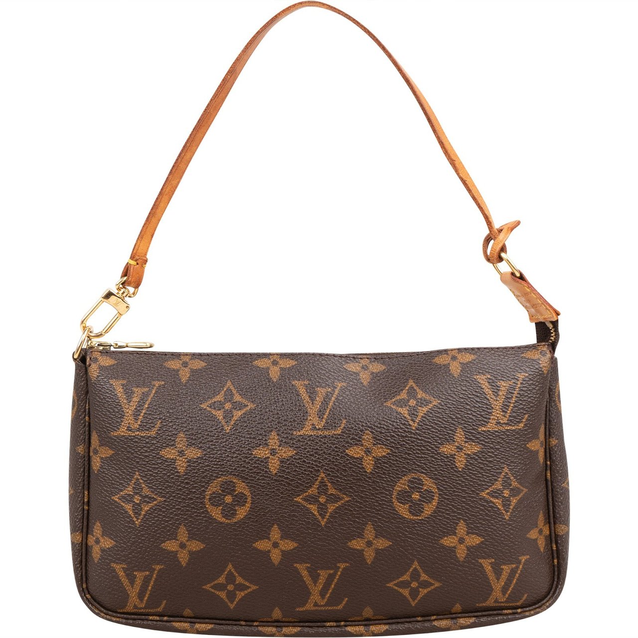 Louis Vuitton Monogram Canvas Pochette Accessoires Handbag Bruin