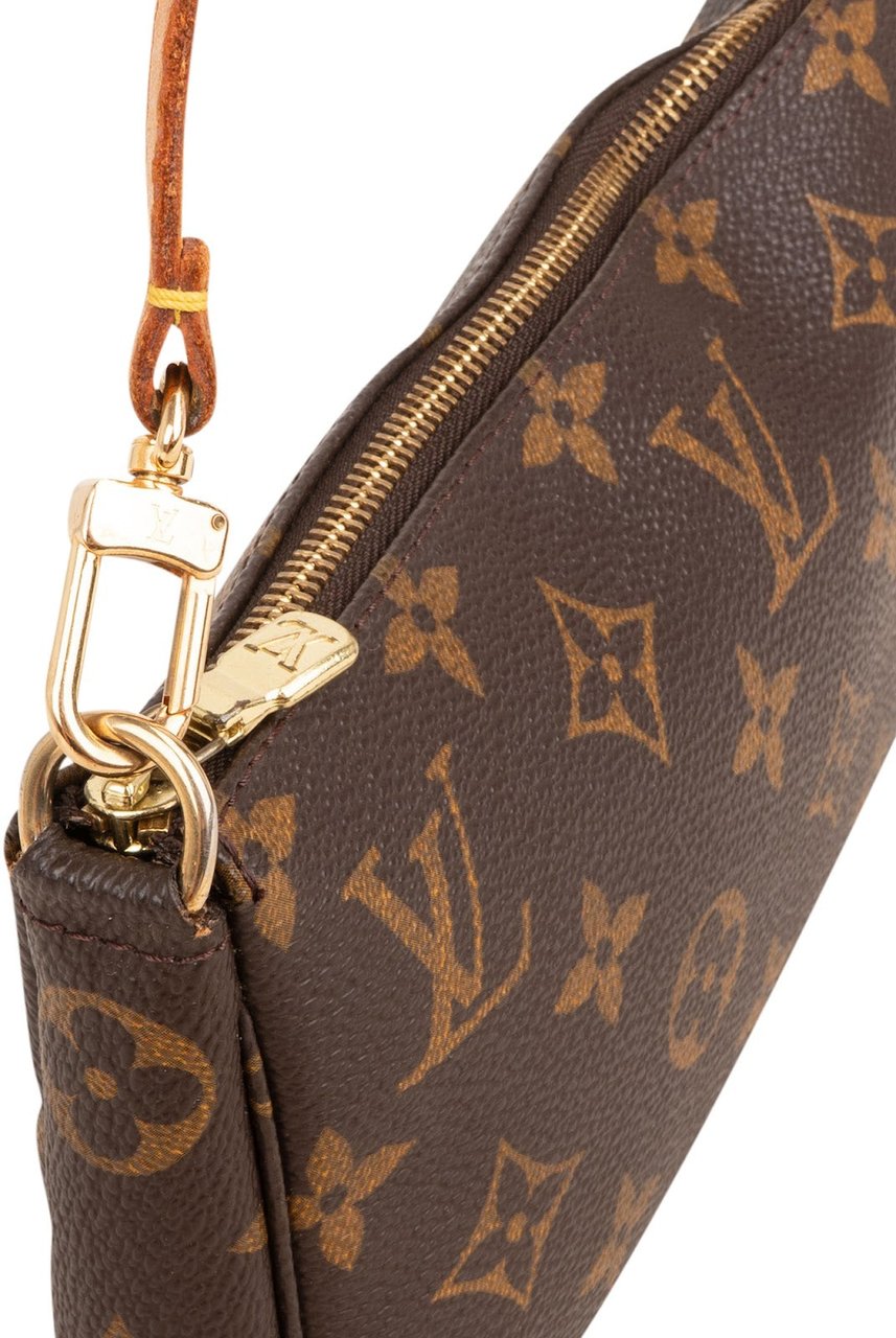 Louis Vuitton Monogram Canvas Pochette Accessoires Handbag Bruin
