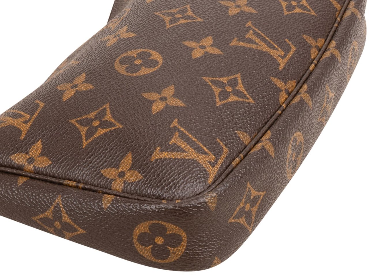 Louis Vuitton Monogram Canvas Pochette Accessoires Handbag Bruin