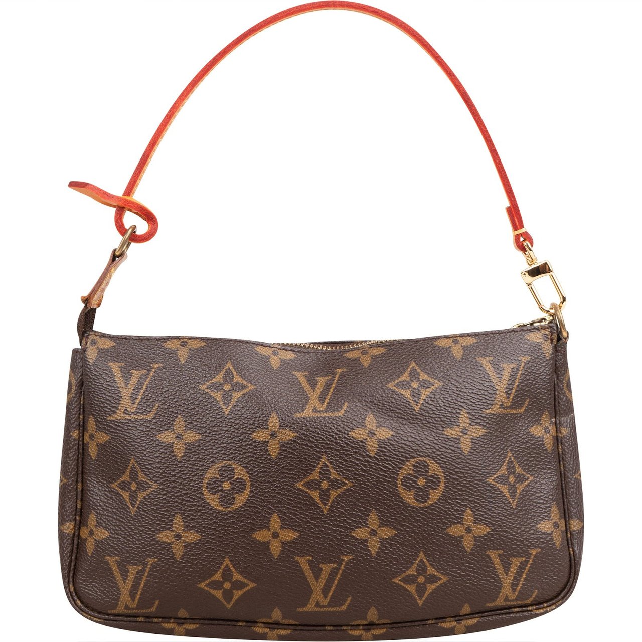 Louis Vuitton Monogram Canvas Pochette Accessoires Handbag Bruin
