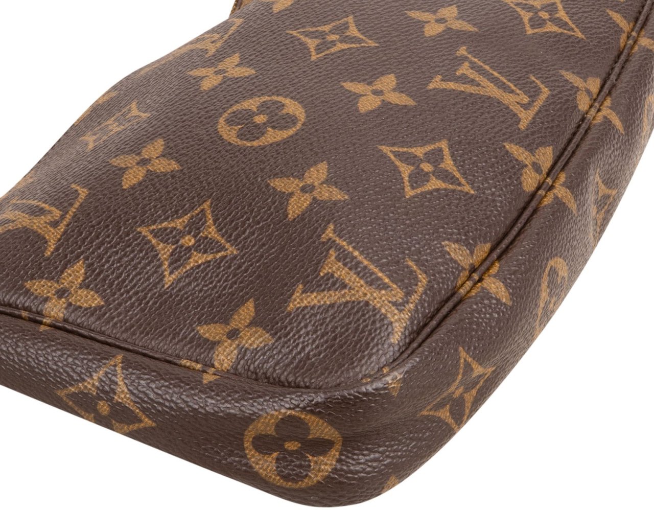 Louis Vuitton Monogram Canvas Pochette Accessoires Handbag Bruin