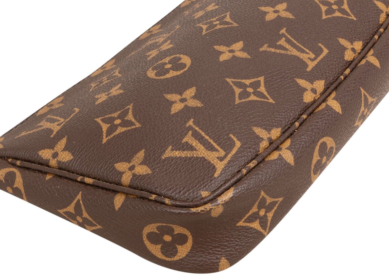 Louis Vuitton Monogram Canvas Pochette Accessoires Handbag Bruin