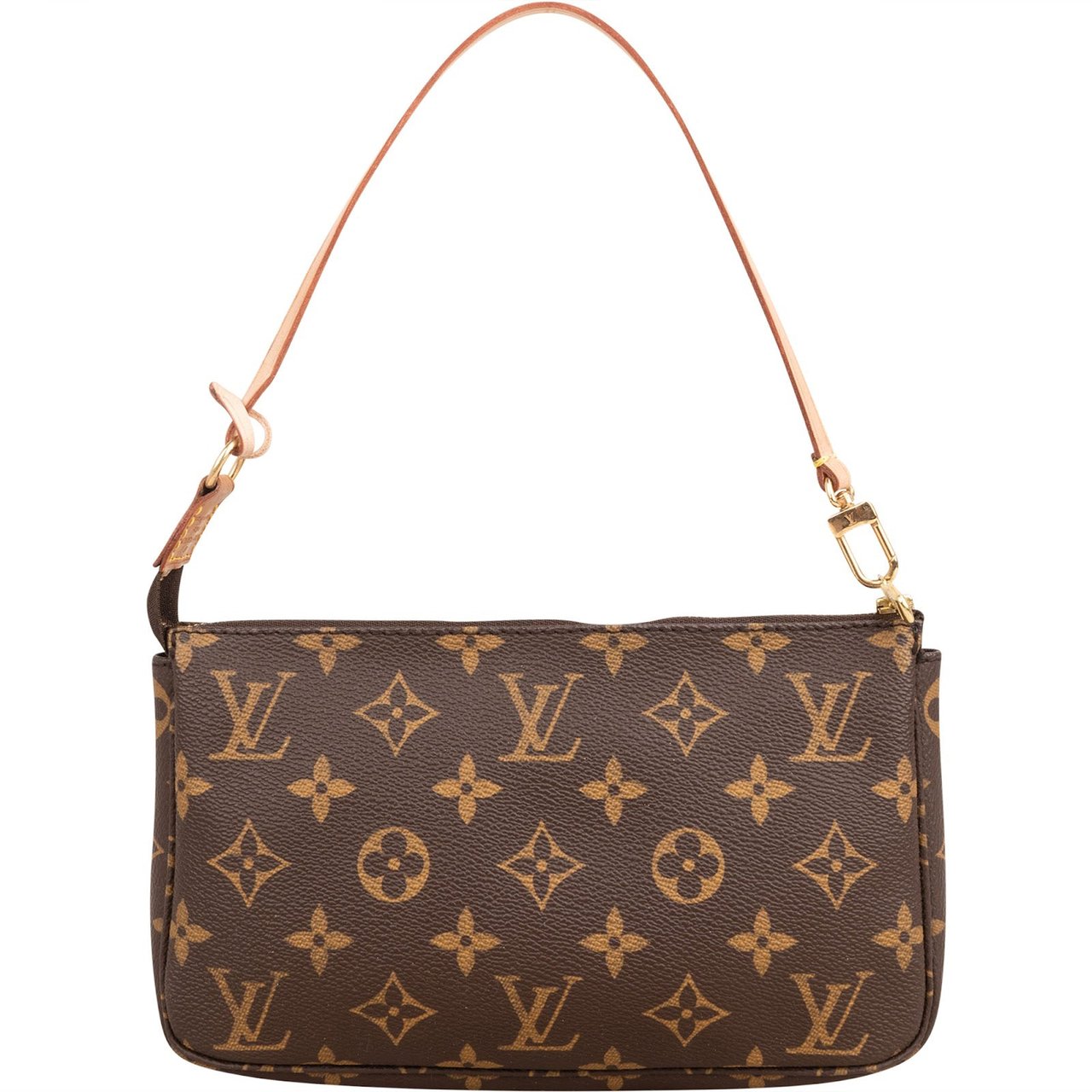 Louis Vuitton Monogram Canvas Pochette Accessoires Handbag Bruin