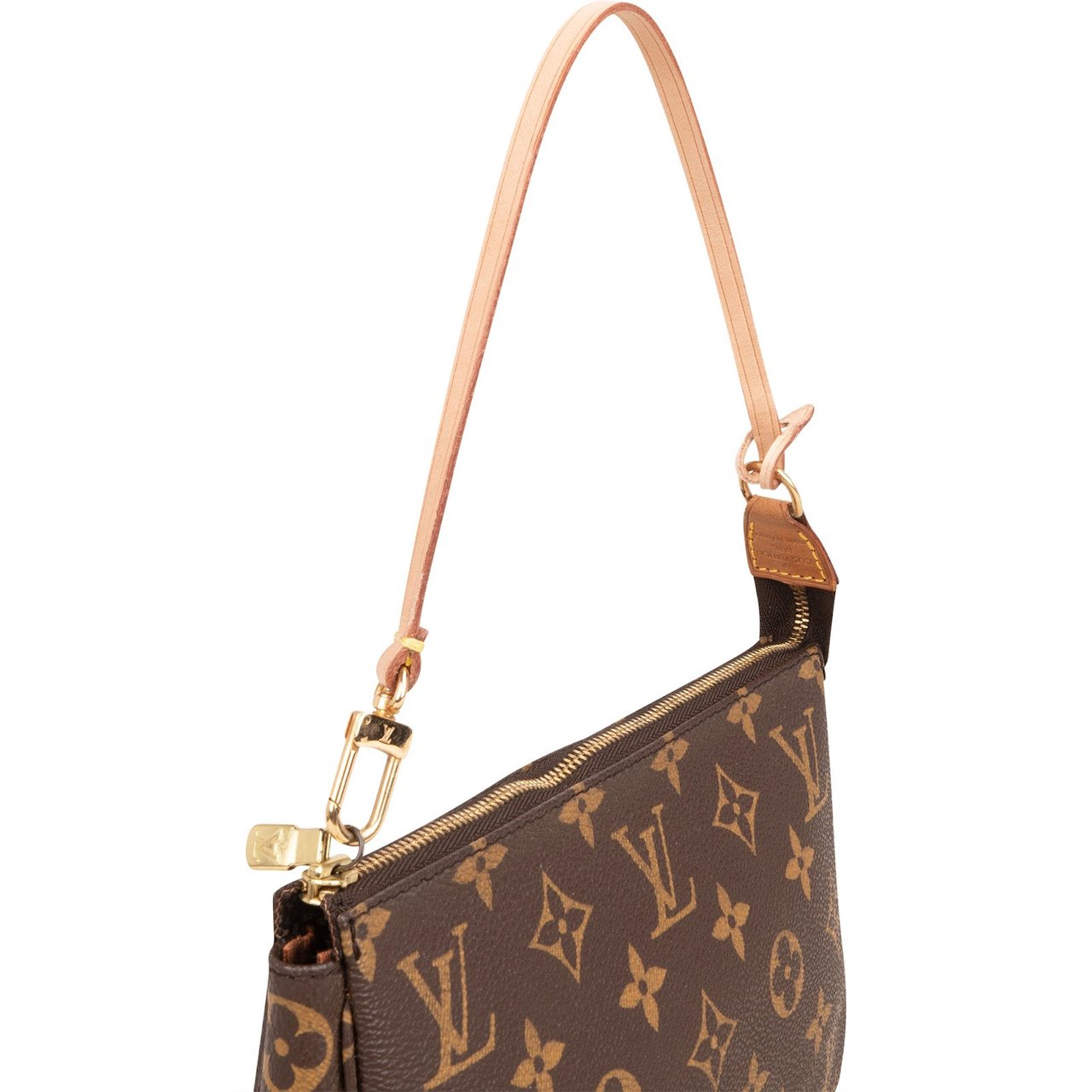 Louis Vuitton Monogram Canvas Pochette Accessoires Handbag Bruin