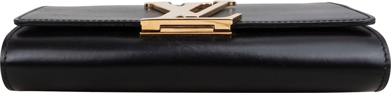 Louis Vuitton Boxcalf Twist Pochette Louise Crossbody Bag Zwart