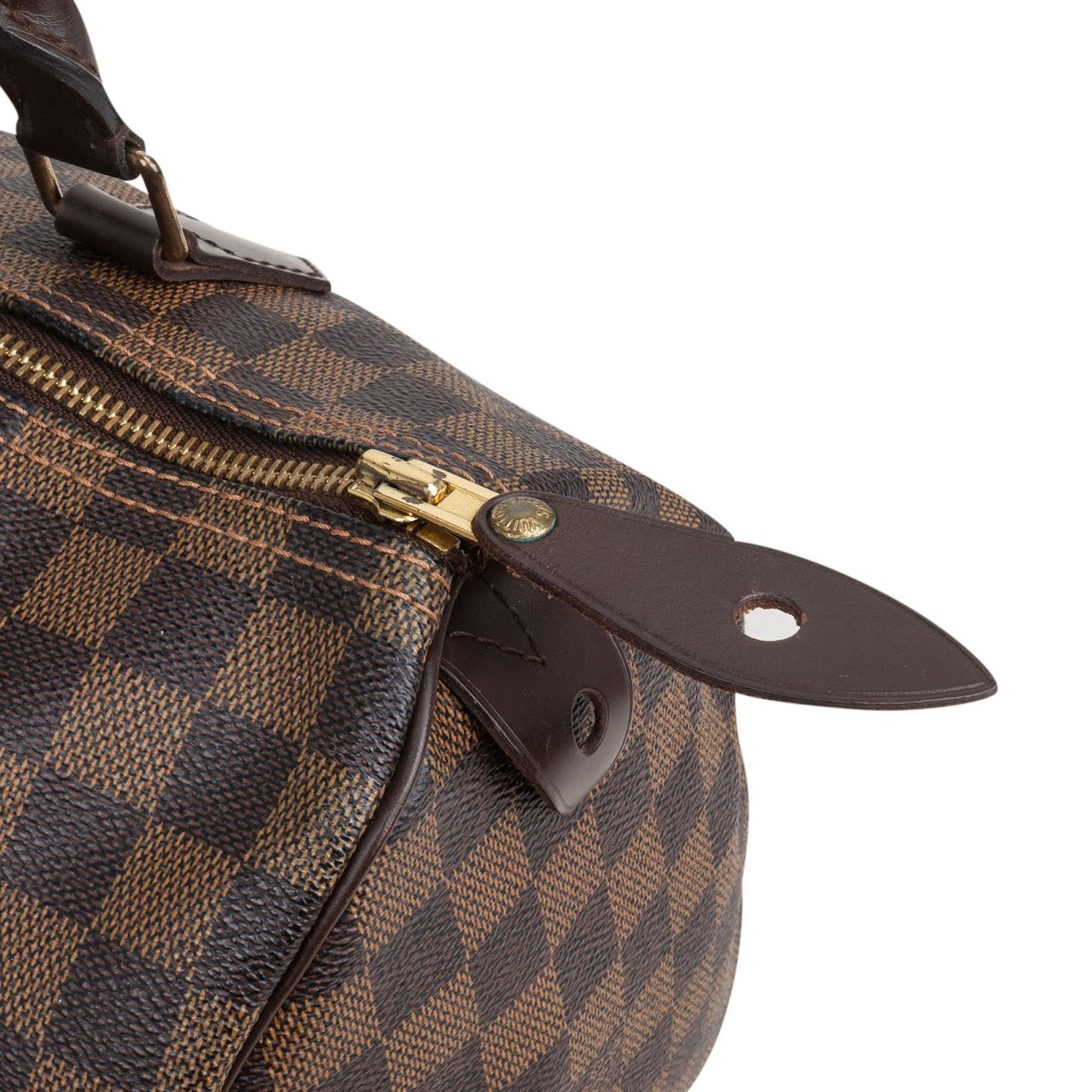 Louis Vuitton Monogram Damier Ebene Canvas Speedy 30 Handbag Bruin