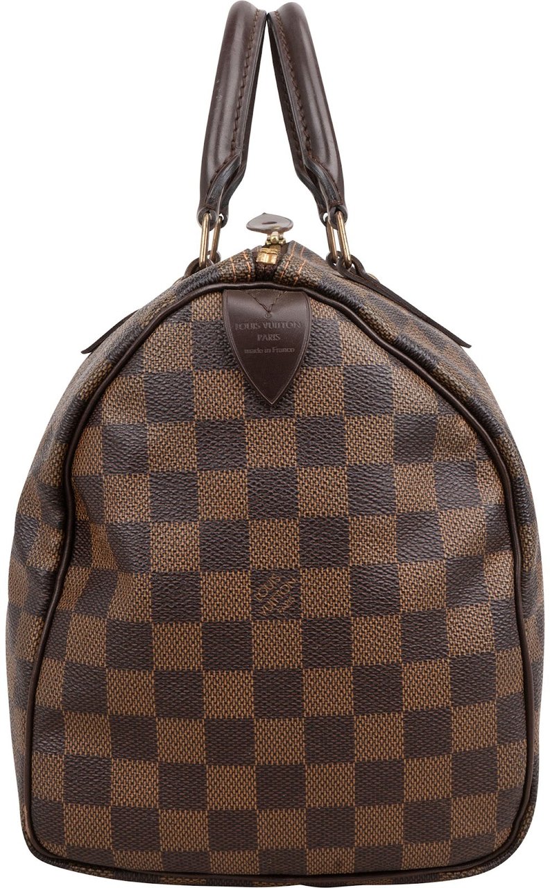 Louis Vuitton Monogram Damier Ebene Canvas Speedy 30 Handbag Bruin